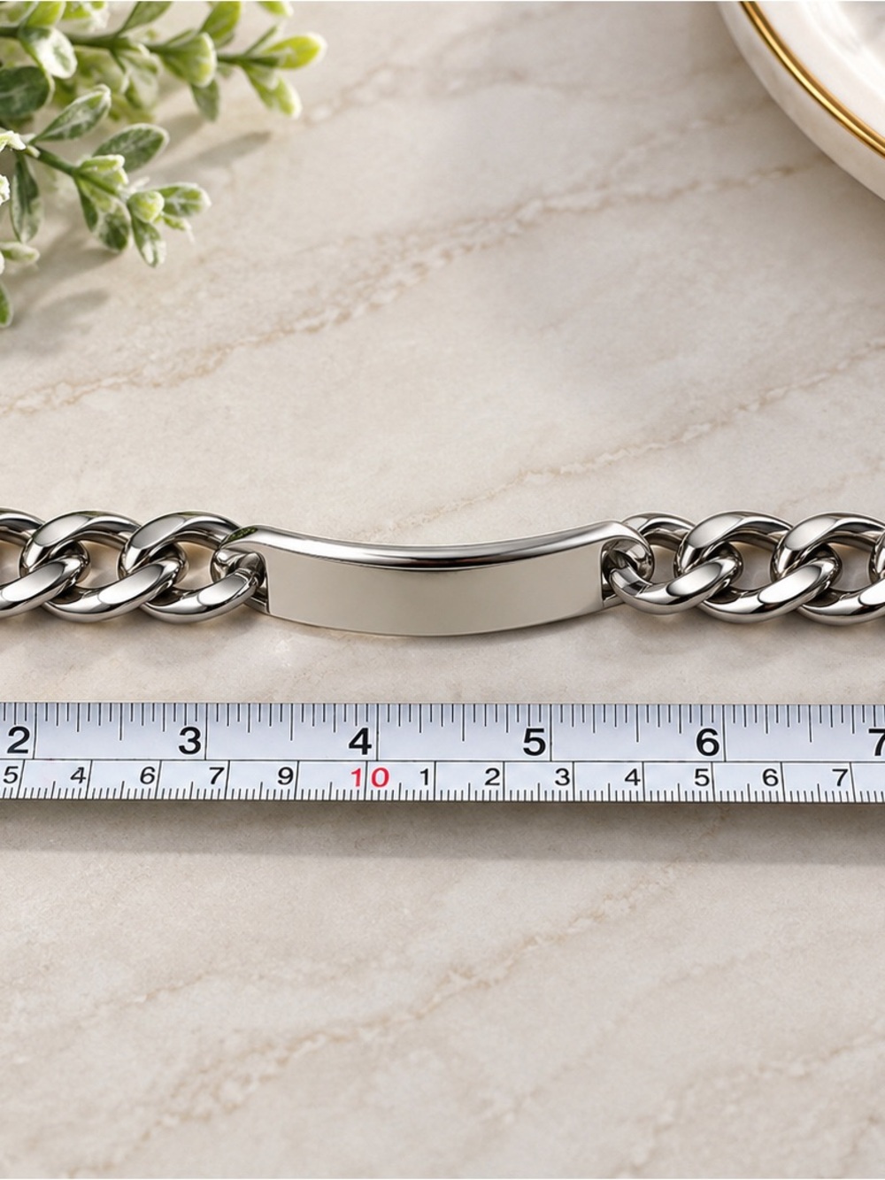 Men's Bracelet in Silver Color .